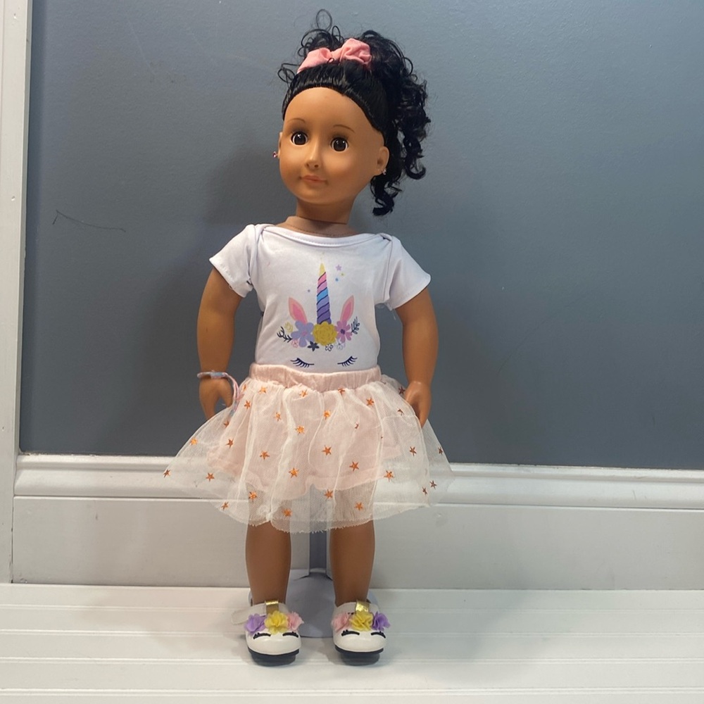 American girl doll unicorn outfit